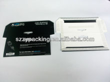 display header card with pre-glued double side tape