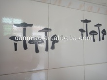 Great vinyl die-cut mushroom sticker with transfer paper