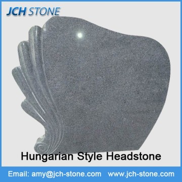 Hungarian style granite kerbs for gravestone