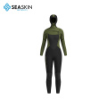 Seaskin Womens 5/4mm de neoprene com capuz