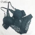 Wholesale women bikini set transparent lace bra