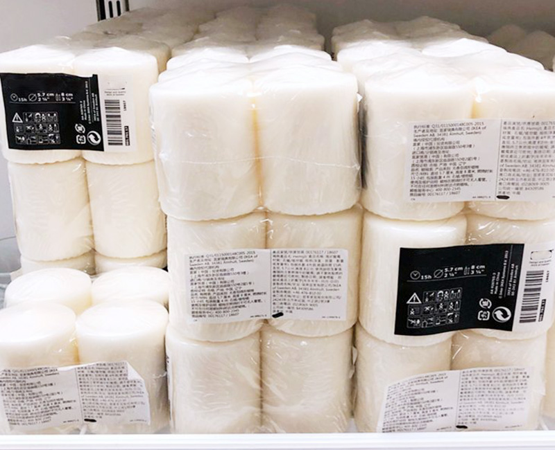 Колер колеру слановай косці свечкі белая вялікая свечка слупа