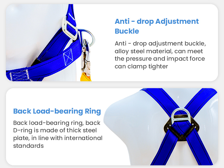 New Arrival Full-Body 4-Point Fall Protection Safety Harness Customized