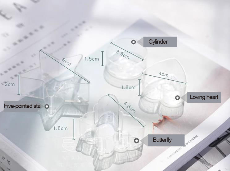 Зорная форма пластыкавай кубкі для вырабу свечак