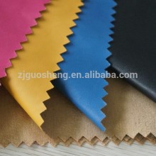 soft hand-feeling sheep grain polyester pu suede leather