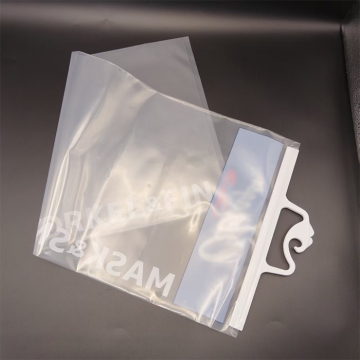 LDPE shopping bag with hanger hook