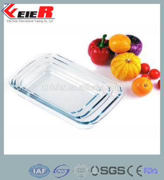 3.0L Borosilicate Rectangular Dish,Square Bakeware,Glass Baking Dish