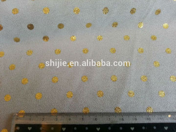foil print fabric /foil print high moss crepe fabric /chiffion fabric