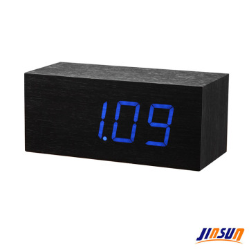 Table Wood Led Alarm Clock Modern