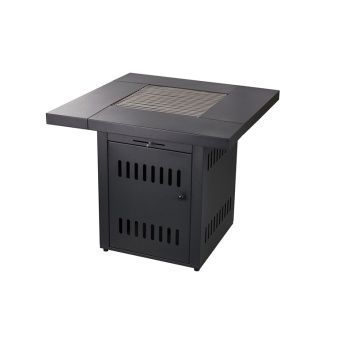 Charcoal Square Black Firetable