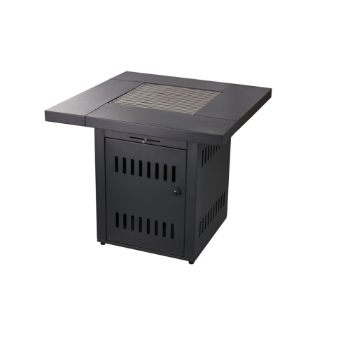 Charcoal Square Black Firetable