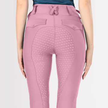 I-Pink Equestrian Breches Egcwele Isihlalo Esigcwele I-Drip Dot