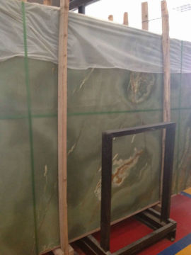 dark green onyx marble slab