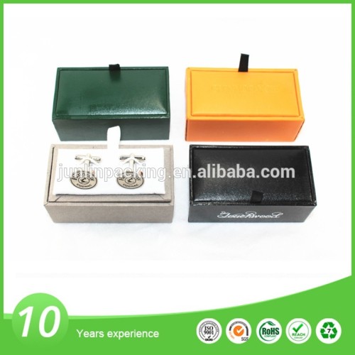 Custom design fancy paper cheap cufflink box