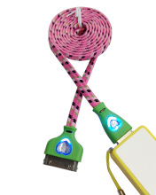 Flashing Heart Phone USB Charger for iPhone 5