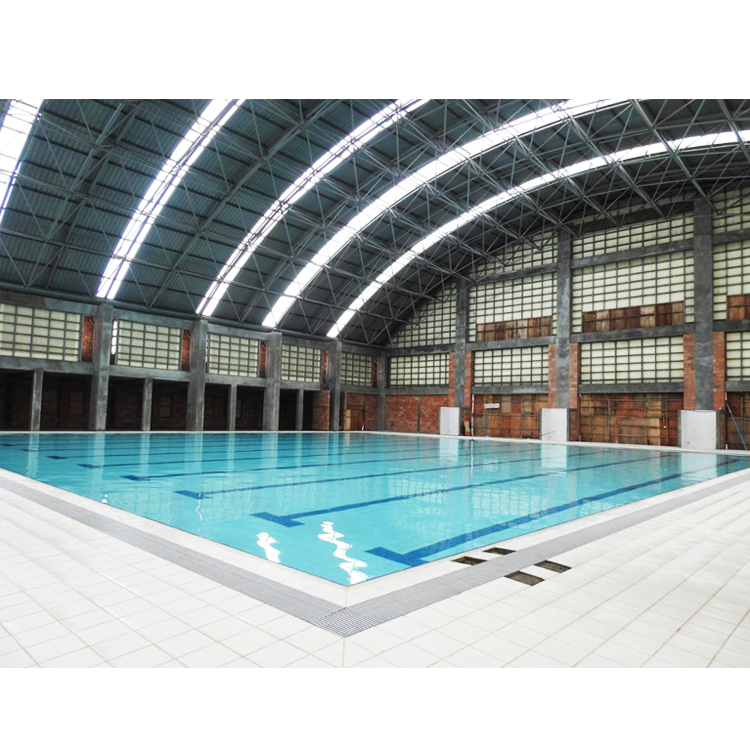 China manufacture two-storey high rise steel structure building frame swimming pool roof construction
