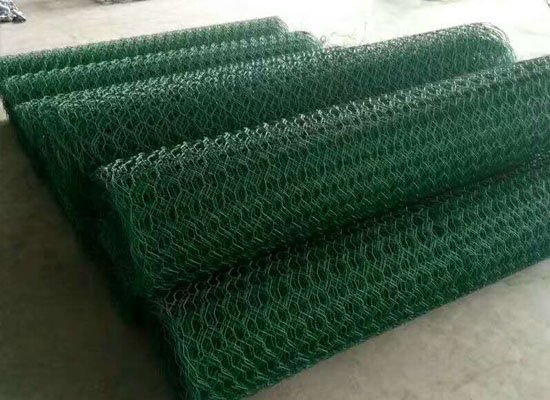 100ft pvc coated poultry farm wire netting poultry chicken wire netting green coated hexagonal wire mesh factory