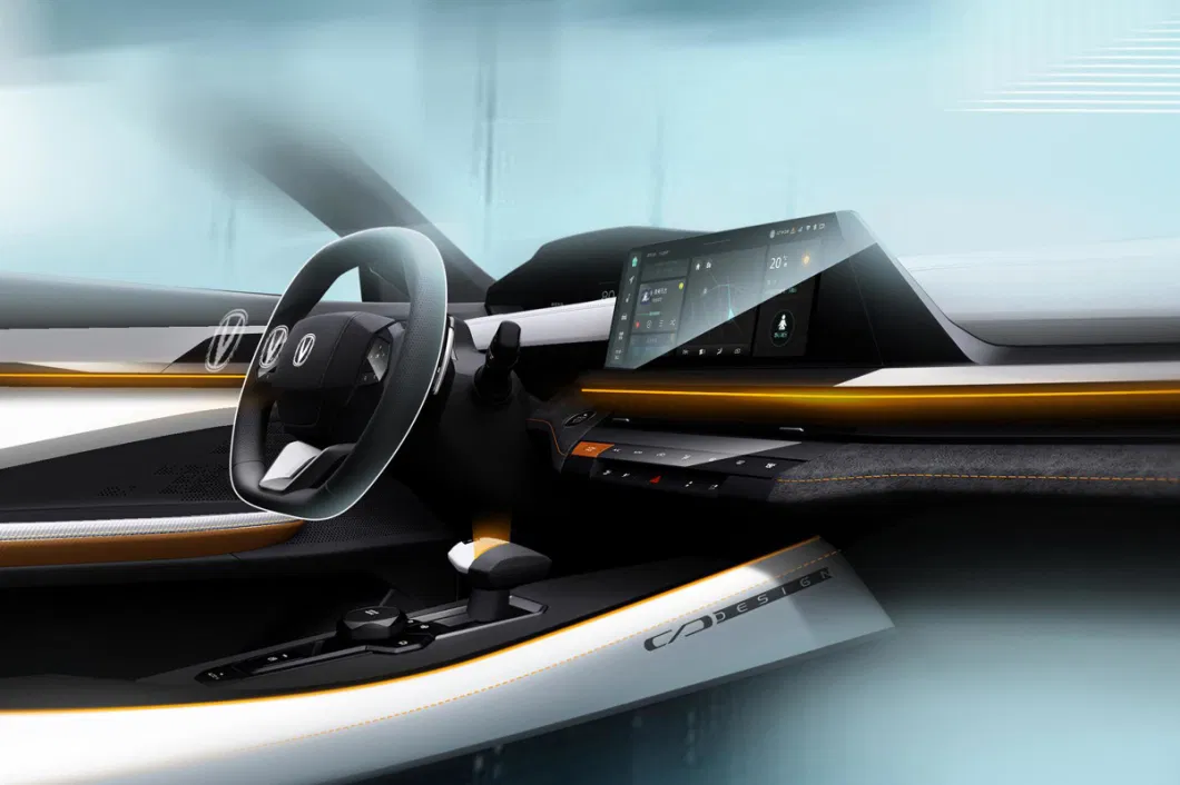 Changan Uni-V 1.5t Grey Sports Car Sedan 5 Seats Gasoline Petrol Vehicles Convertible Transportation for Young Gentlemen