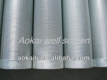 Wedge wire wrap well screen