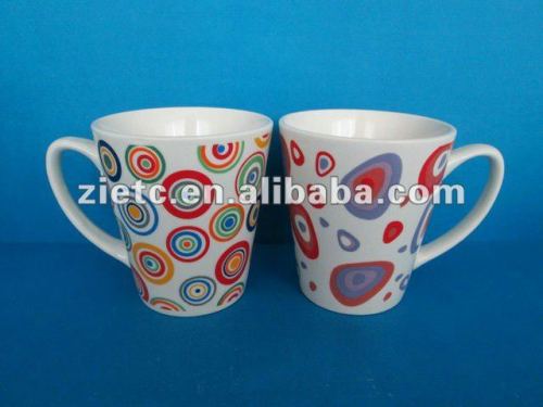bulk decaled ceramic coffee mugs with customized logo