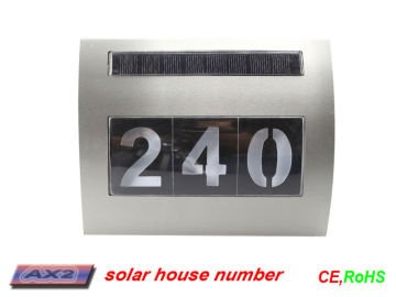 FQ-522 New Solar Led Household Address Signs, house number Signs