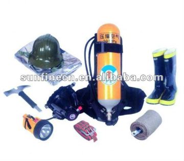 Firefighting equipment with spare gas cylinder