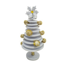 Mini christmas tree with white winter christmas style