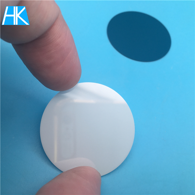 mirror polished blue green zirconia ceramic wafer disc