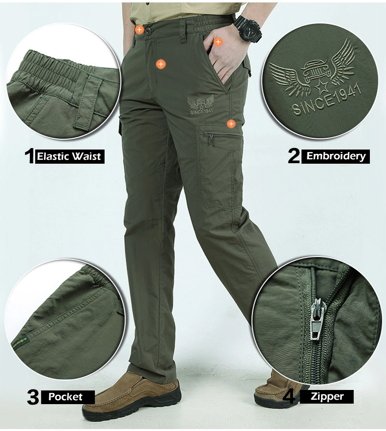 Custom Army Military Tactical Pants Men Trousers Waterproof Quick Dry Cargo Pants