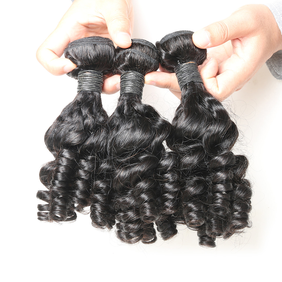 wholesale cheap factory price Virgin Peruvian Hair Fumi Hair Bundles short fumi curl human hair weave extensions