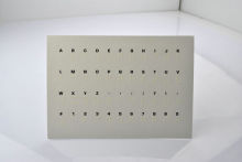Personalized Recycled Braille Learning Tools Flashcards, Alphabet Cards For Kids Learning