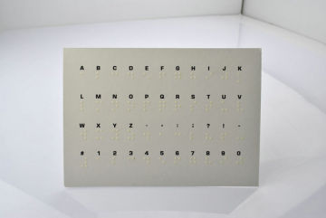 Personalized Recycled Braille Learning Tools Flashcards, Alphabet Cards For Kids Learning
