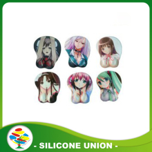 Customized Logo 3D Anime Silicone  Mouse Pad