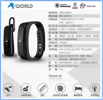 Smart Watch X2 bluetooth Headset