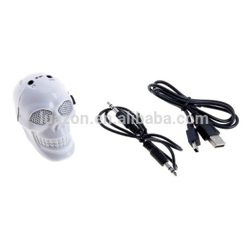 Mini portable Speaker \"Scull\" USB/microSD/microUSB