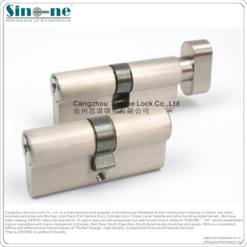SINONE PC01 Brass Euro Double Cylinder Lock/euro profile cylinder lock