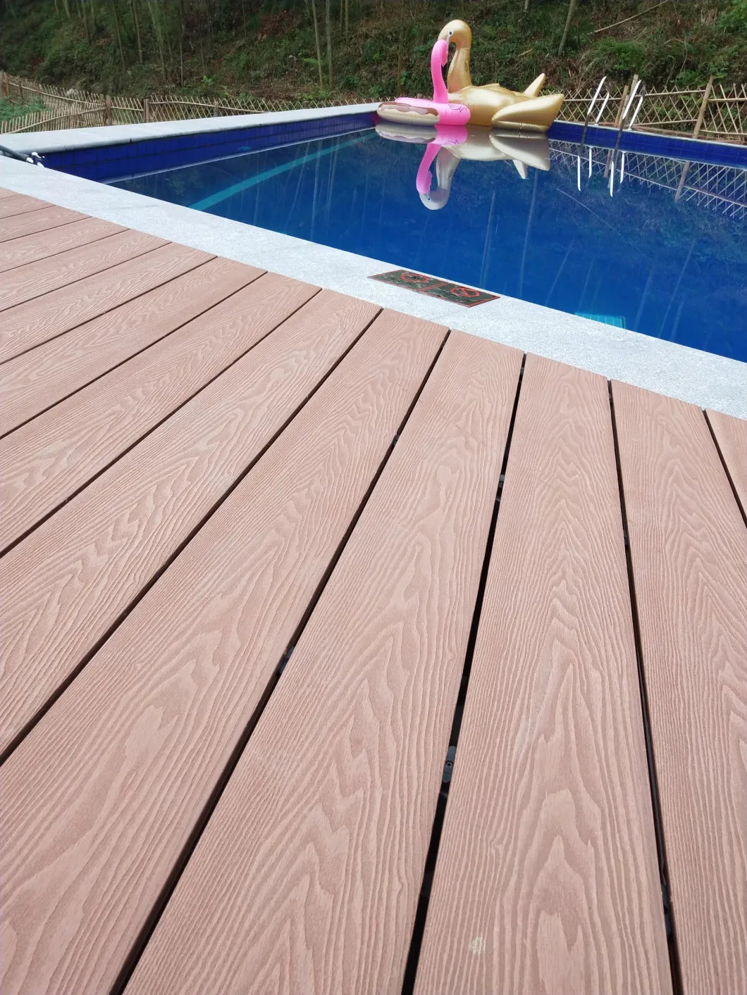 Cheap and Popular Emboss WPC Decking