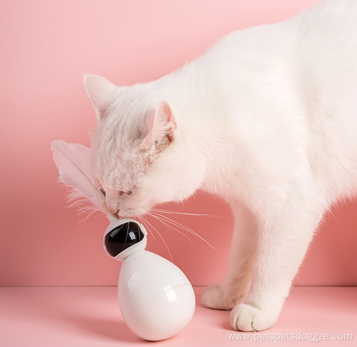 New design interactive ball and feather cat toy