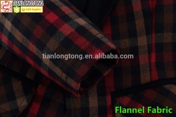 Men's shirts for 100% cotton flannel plain fabric