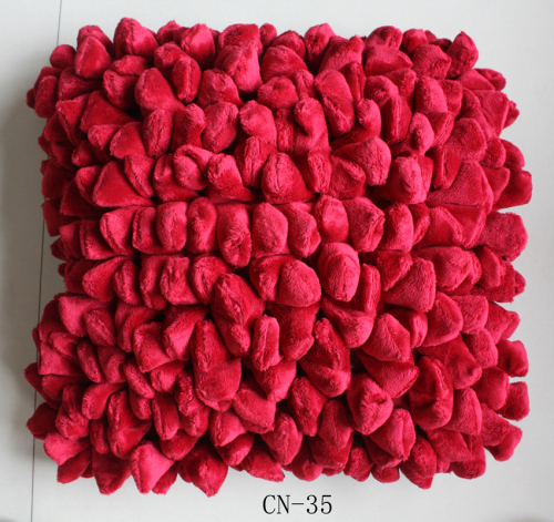 Polyester Beautiful Cushion With Solid Color