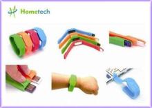 Multifunctional LED Wristband USB Flash Drive Silicon Brace