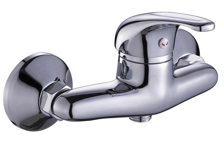 Exposed Single Handle Bath Tub Mixer Shower Faucet, Single Lever Shower Mixer Faucet Bathroom