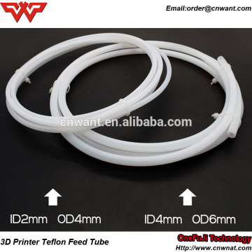 3D printer accessories imported teflon PTFE remote nozzle feeding Guide tube feeding pipe PTFE Milk tube for 3d printer