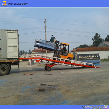 Dock lever dock ramp mobile container loading ramp