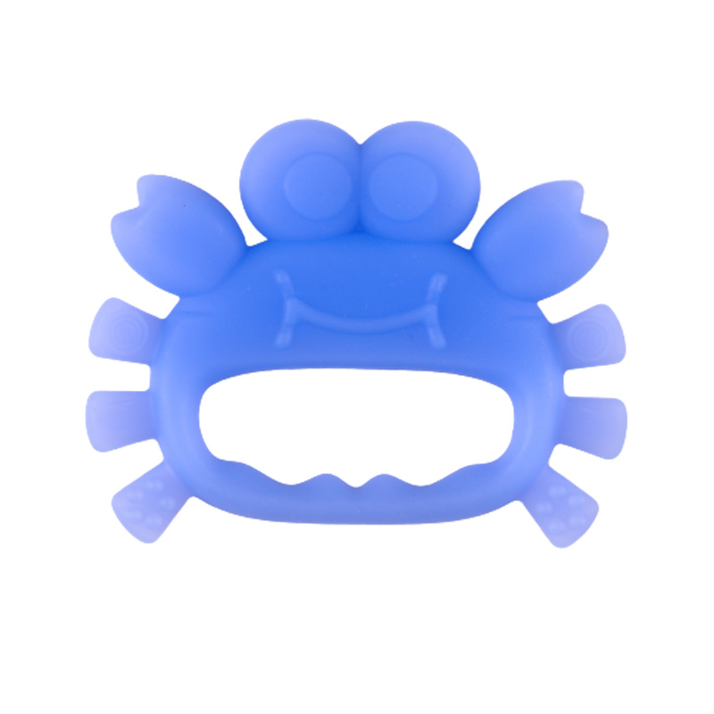 baby products crab shape silicon teether BPA free