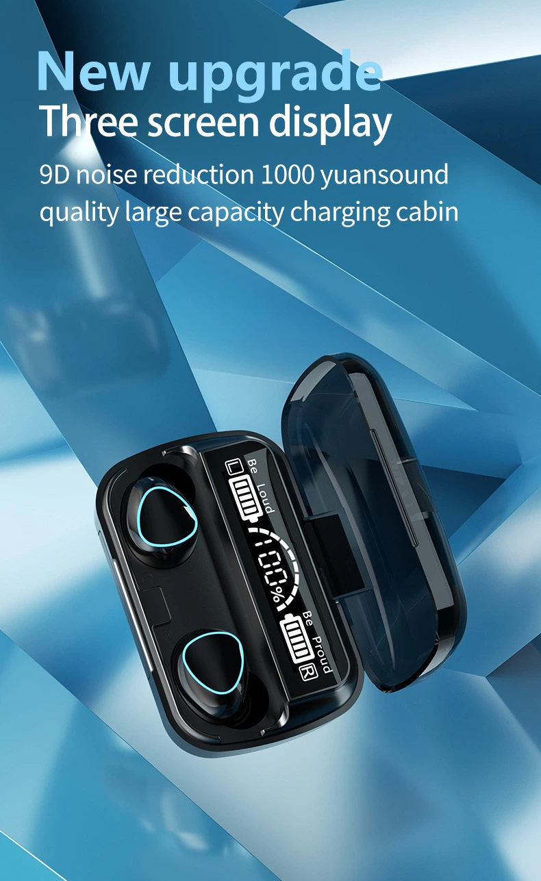 Tws New M10 Wireless Bluetooth Headset with Touch Power Display