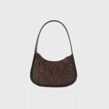 Snake Printed Pu Leather Shoulder Bags for Women