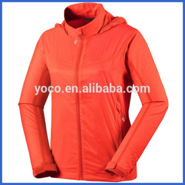 Womens waterproof orange jacket