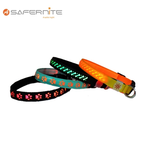 Usb Recharge Led Light Night Flashing Dog Collar