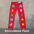 Custom Men's Letter Jeans Wholesale